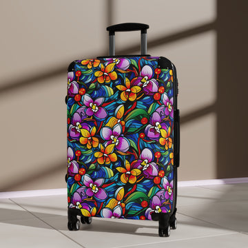 Purple Orchids Suitcase