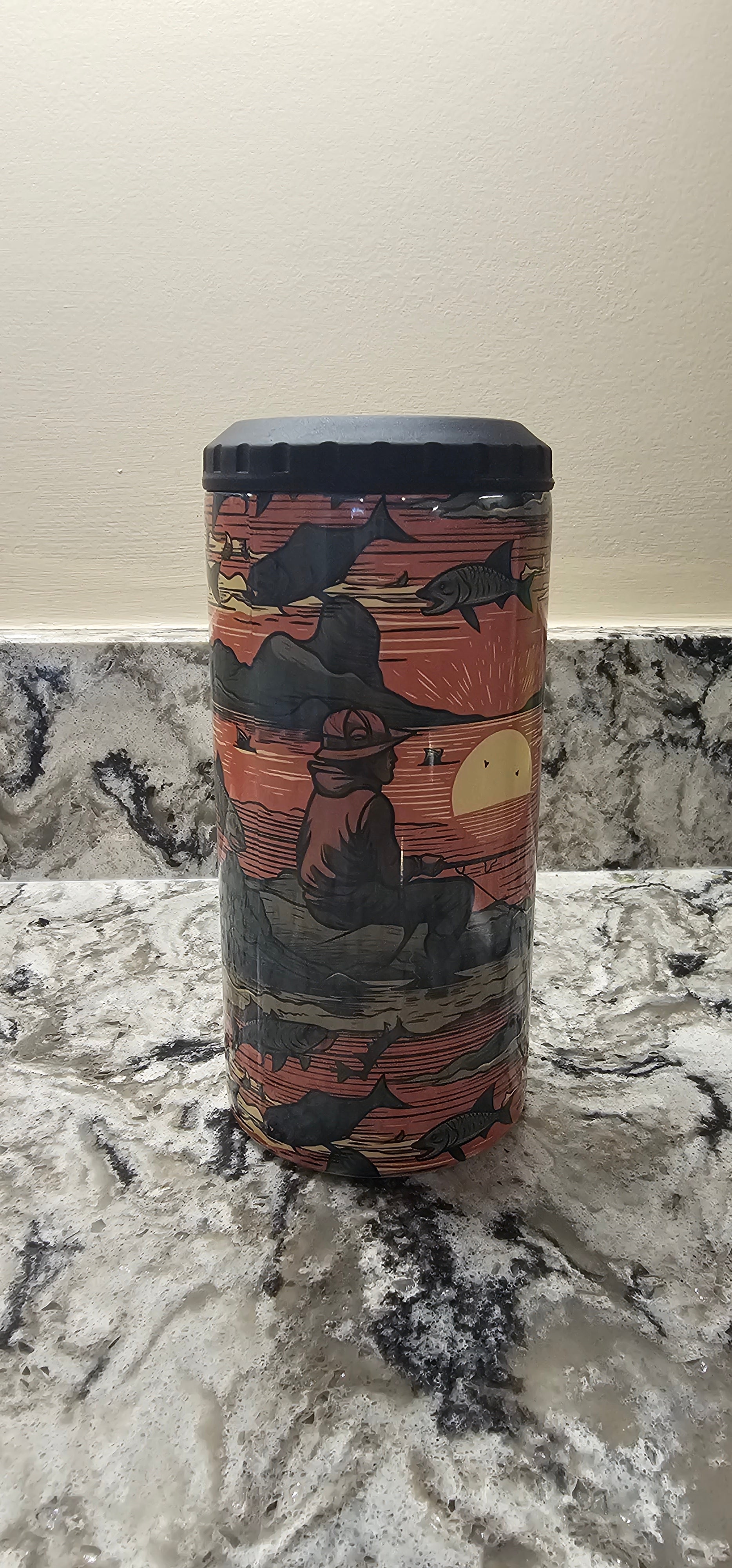 4-in-1 Fisherman Can Cooler/16oz Tumbler - Sunshine on the Seas