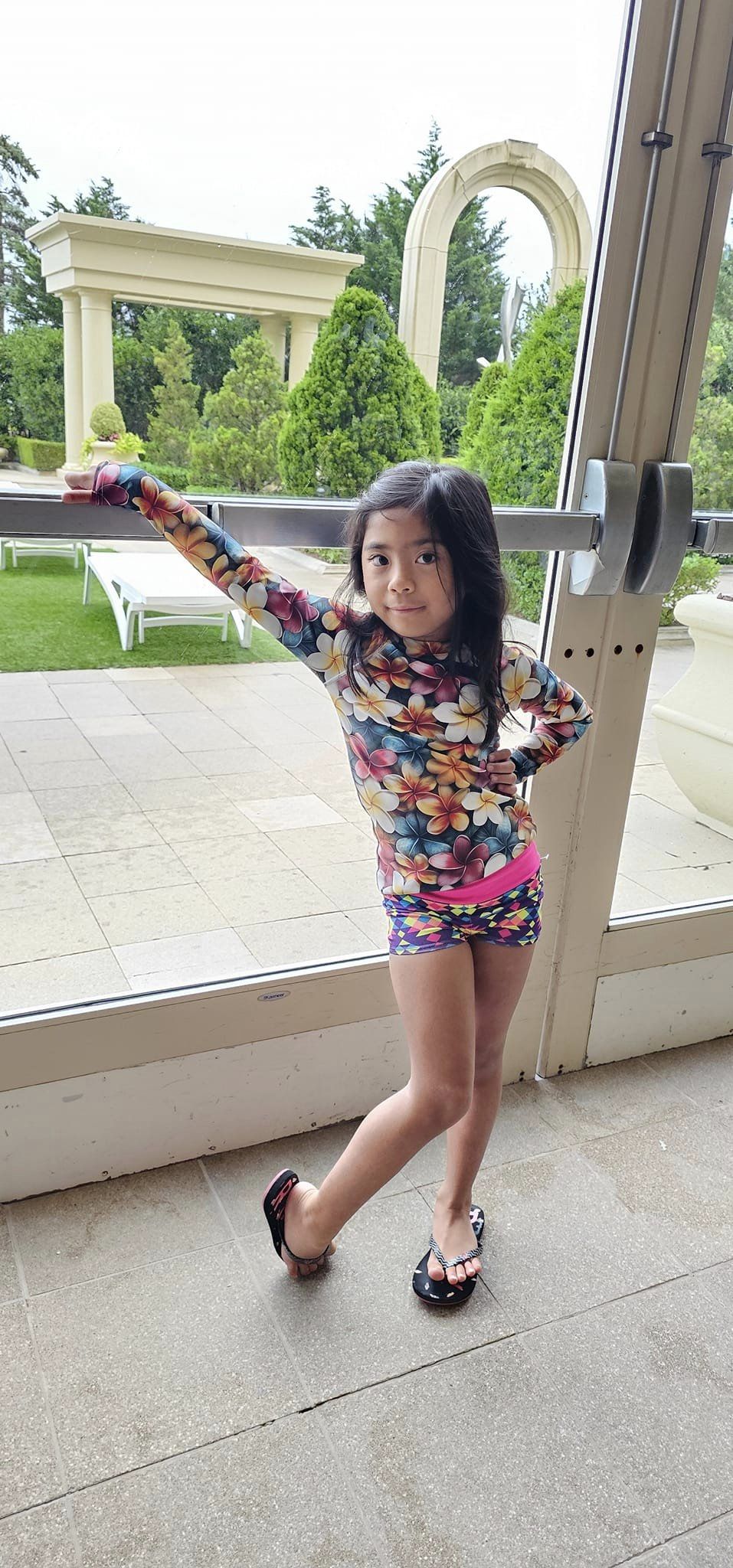 Plumeria Kids Rash Guard - Sunshine on the Seas