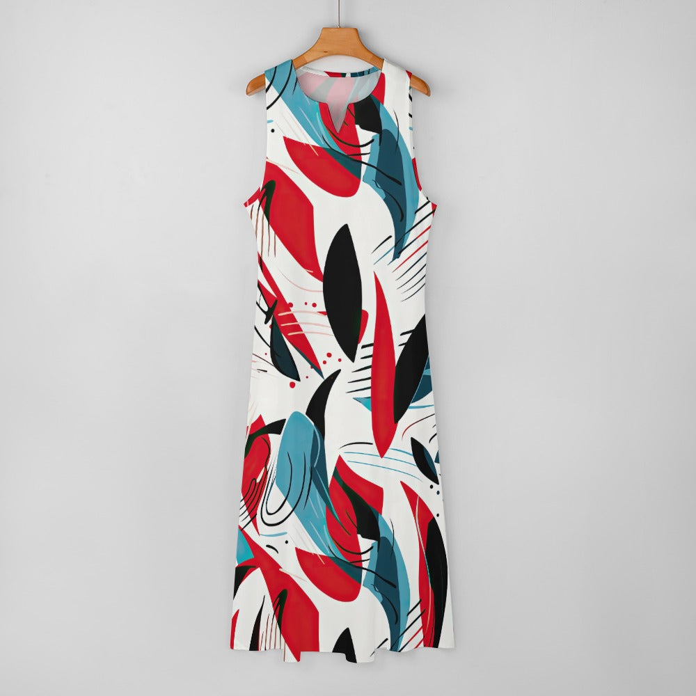 Modern Contemporary Long Dress - Sunshine on the Seas