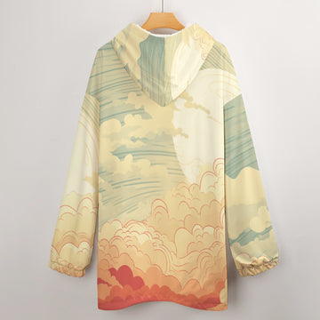 Sunny Delight Women's Hooded Blanket Shirt