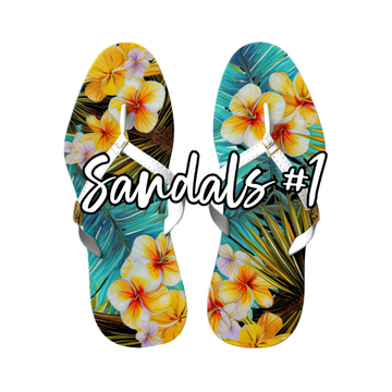 Custom Personalized Tropical Sandals Cruise Door Magnets - Sunshine on the Seas