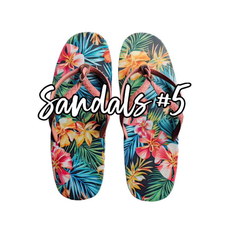 Custom Personalized Tropical Sandals Cruise Door Magnets - Sunshine on the Seas