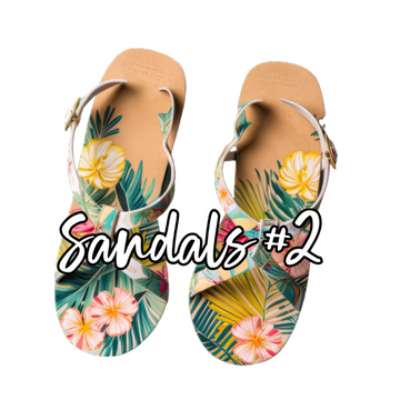 Custom Personalized Tropical Sandals Cruise Door Magnets - Sunshine on the Seas