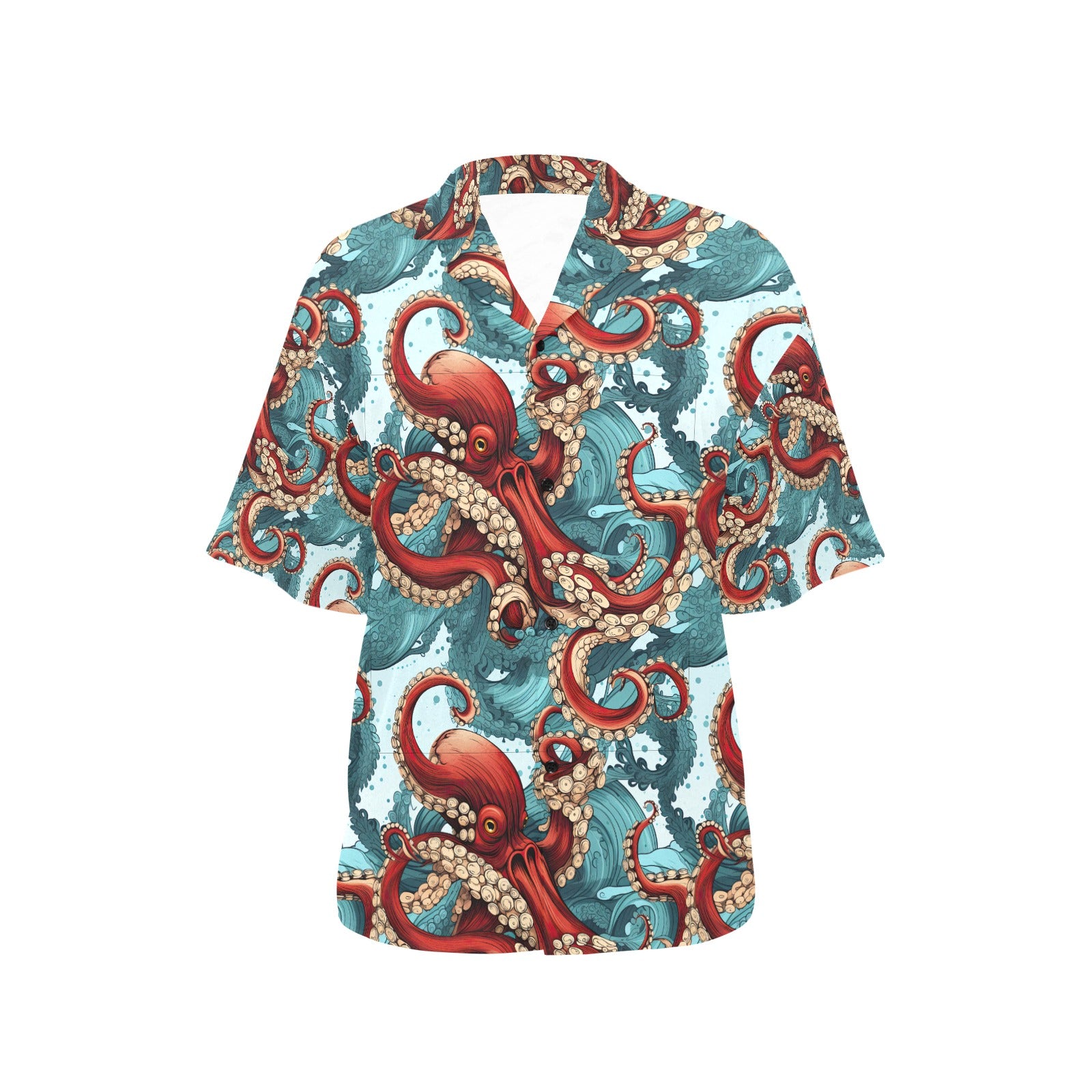 Octopus Hawaiian Shirt for Women - Sunshine on the Seas