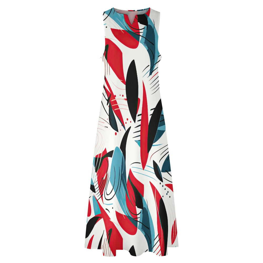 Modern Contemporary Long Dress - Sunshine on the Seas