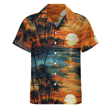 Van Gogh Sunset Men's Hawaiian Shirt