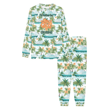 Tropical I'd Rather Be Cruising Men's Pajama Set