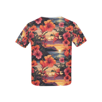Hibiscus Sunset Kid's Hawaiian T-shirt