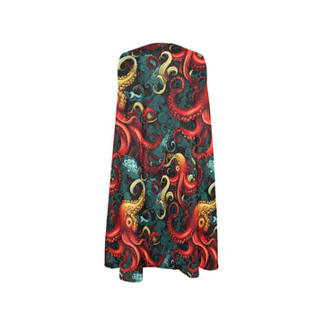 Octopus Sleeveless A-Line Pocket Dress