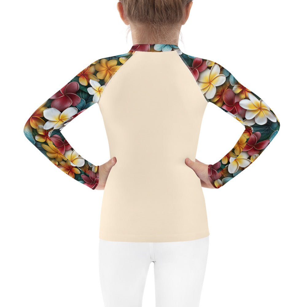 Plumeria Kids Rash Guard - Sunshine on the Seas