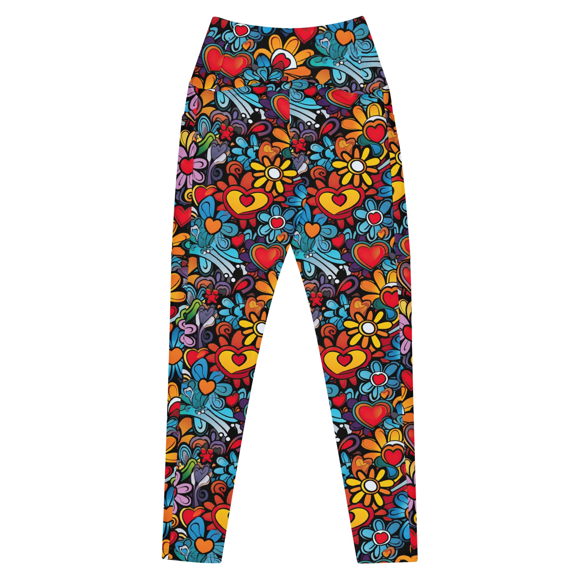 Flower Leggings with pockets - Sunshine on the Seas