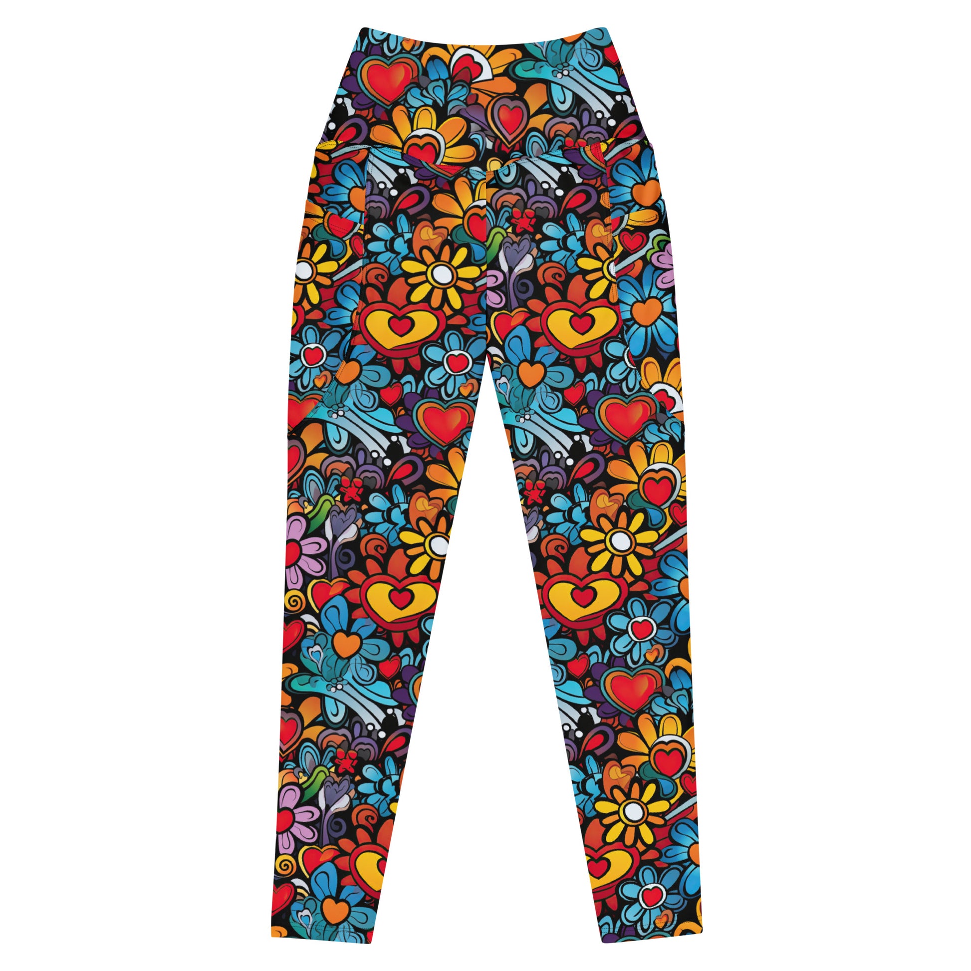 Flower Leggings with pockets - Sunshine on the Seas