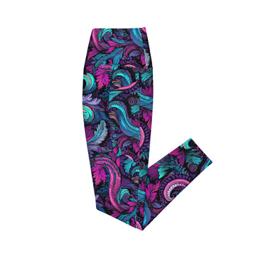 Paisley Leggings with Pockets