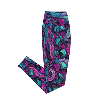 Paisley Leggings with Pockets