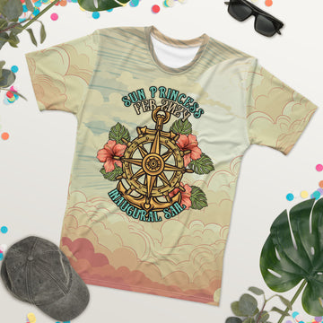 Sun Princess Inaugural Sail Feb 2024 Sunset Men's T-shirt