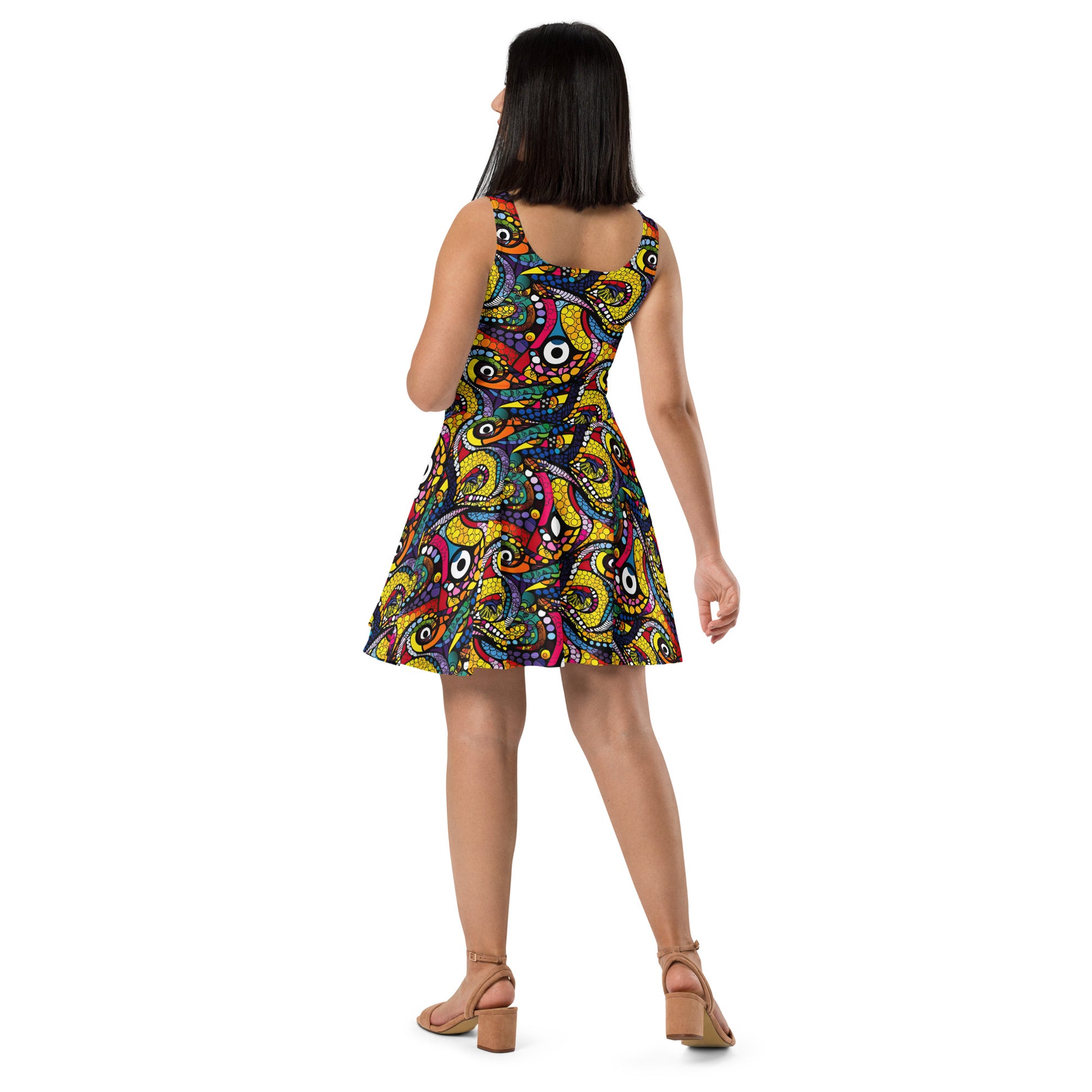 Octopus Skater Dress - Sunshine on the Seas