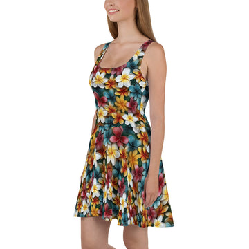 Plumeria Skater Dress - Sunshine on the Seas