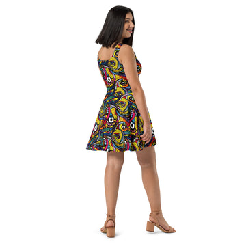 Octopus Skater Dress - Sunshine on the Seas