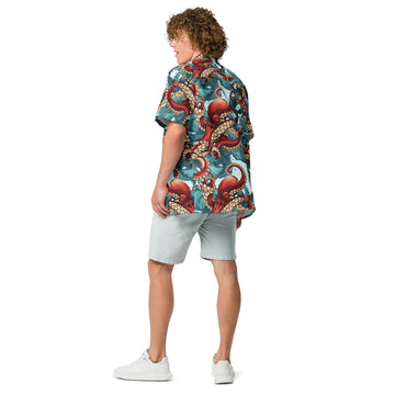 Octopus Unisex Button Shirt