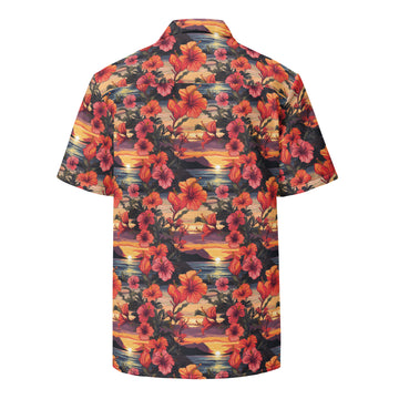 Hibiscus Sunset Unisex Hawaiian Shirt