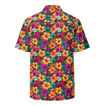 Colorful Hibiscus Unisex Hawaiian Shirt