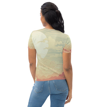 Sun Princess Inaugural Sail Feb 2024 Women's Sunset T-shirt
