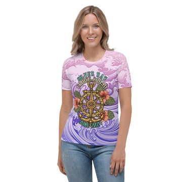 Silversea Silver Ray Cruise Squad 2024 Pink Purple Sea spray Women's T-shirt
