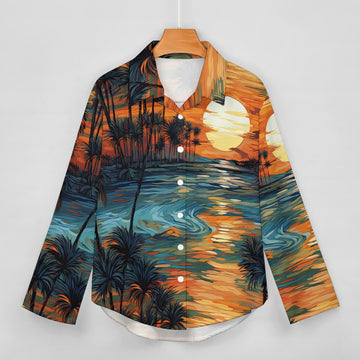 Van Gogh Sunset Women's Hawaiian Shirt