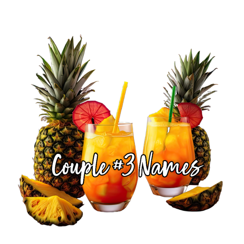 Custom Personalized Tropical Drinks Cruise Door Magnets - Sunshine on the Seas