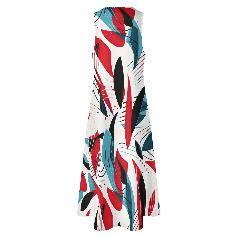 Modern Contemporary Long Dress - Sunshine on the Seas