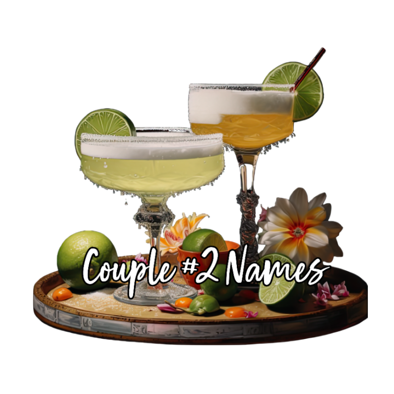 Custom Personalized Tropical Drinks Cruise Door Magnets - Sunshine on the Seas