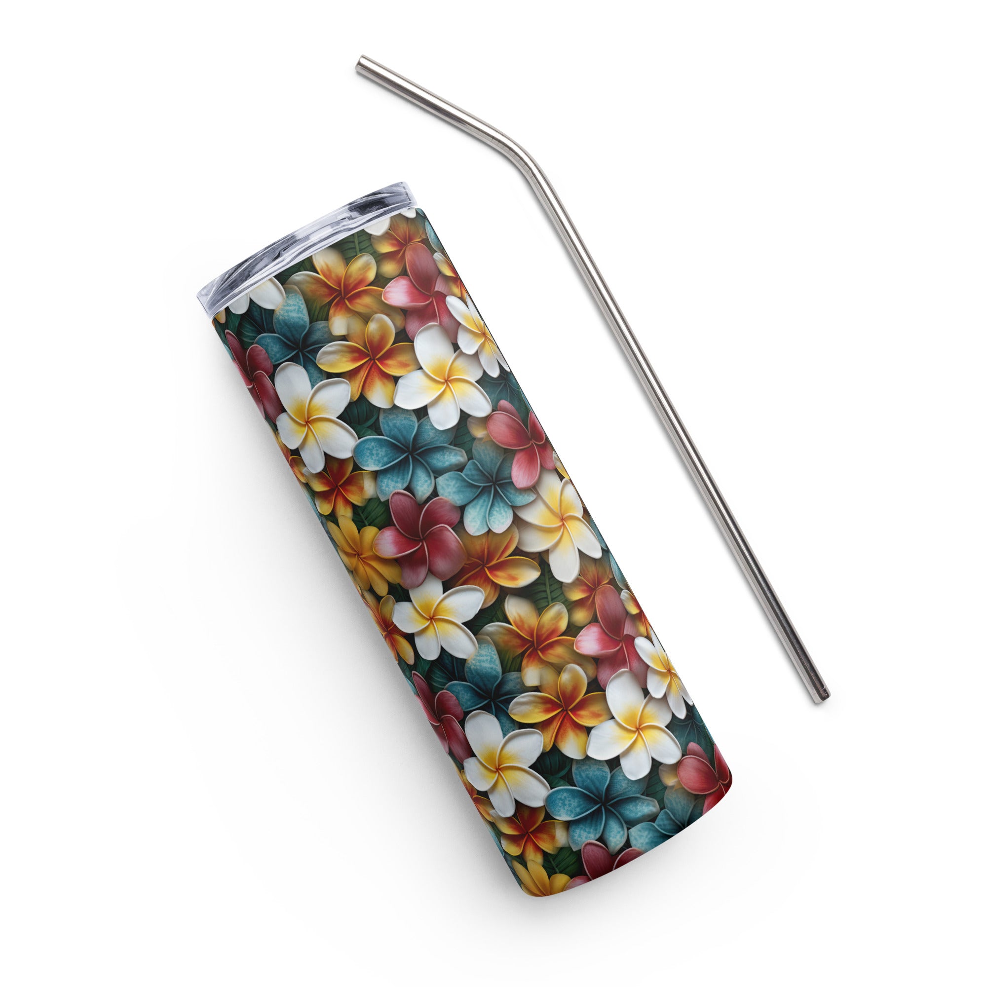 Plumeria Stainless steel tumbler