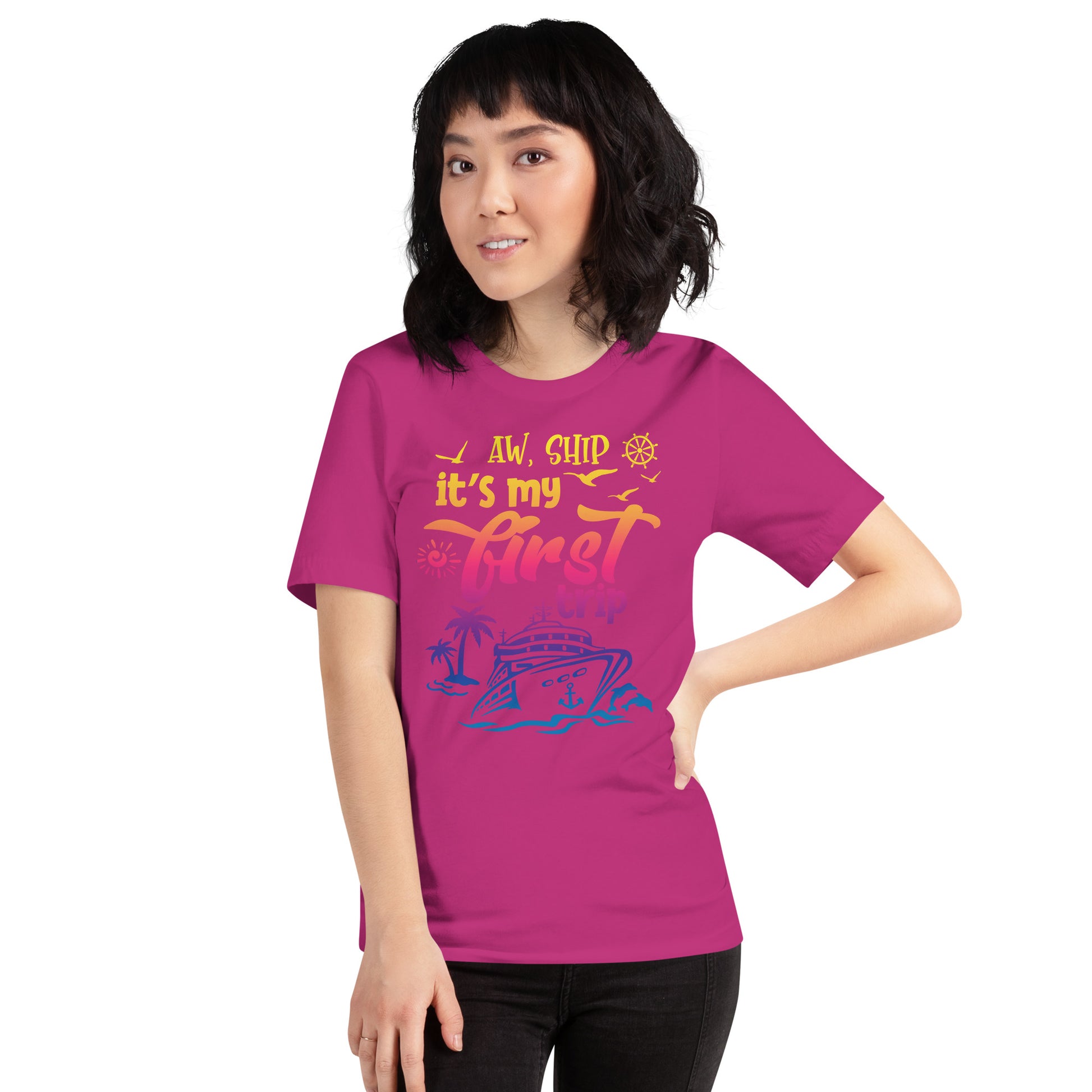 Aww Ship, It's My First Trip T-Shirt - Sunshine on the Seas