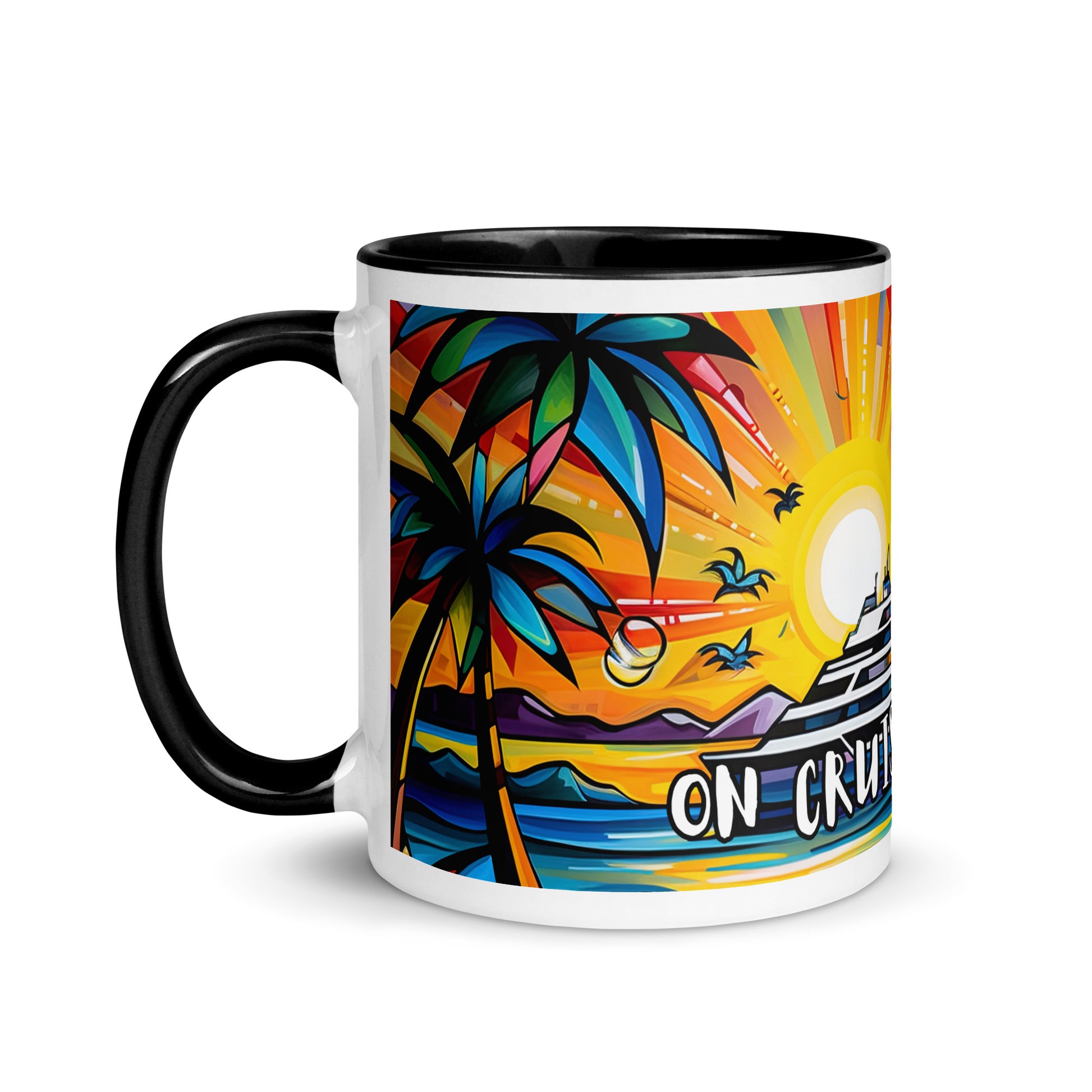 On Cruise Control Mug with Color Inside - Sunshine on the Seas