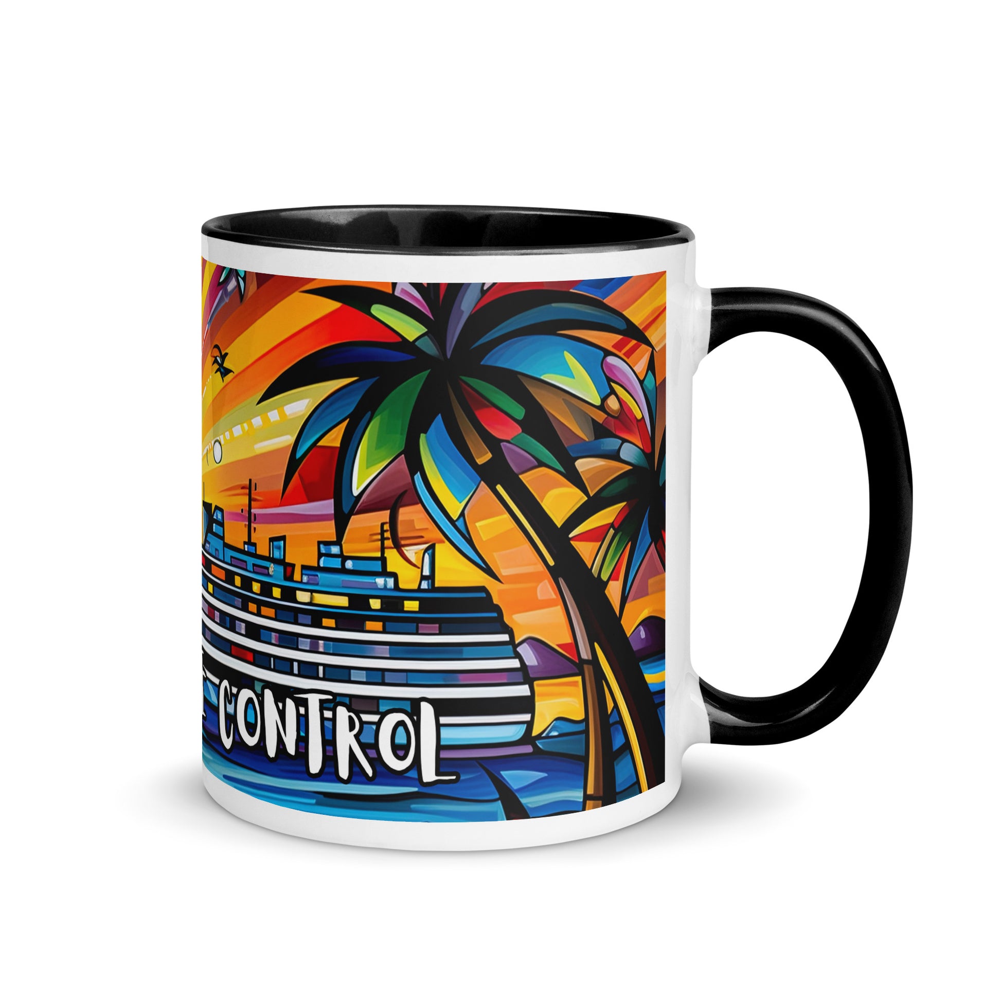 On Cruise Control Mug with Color Inside - Sunshine on the Seas