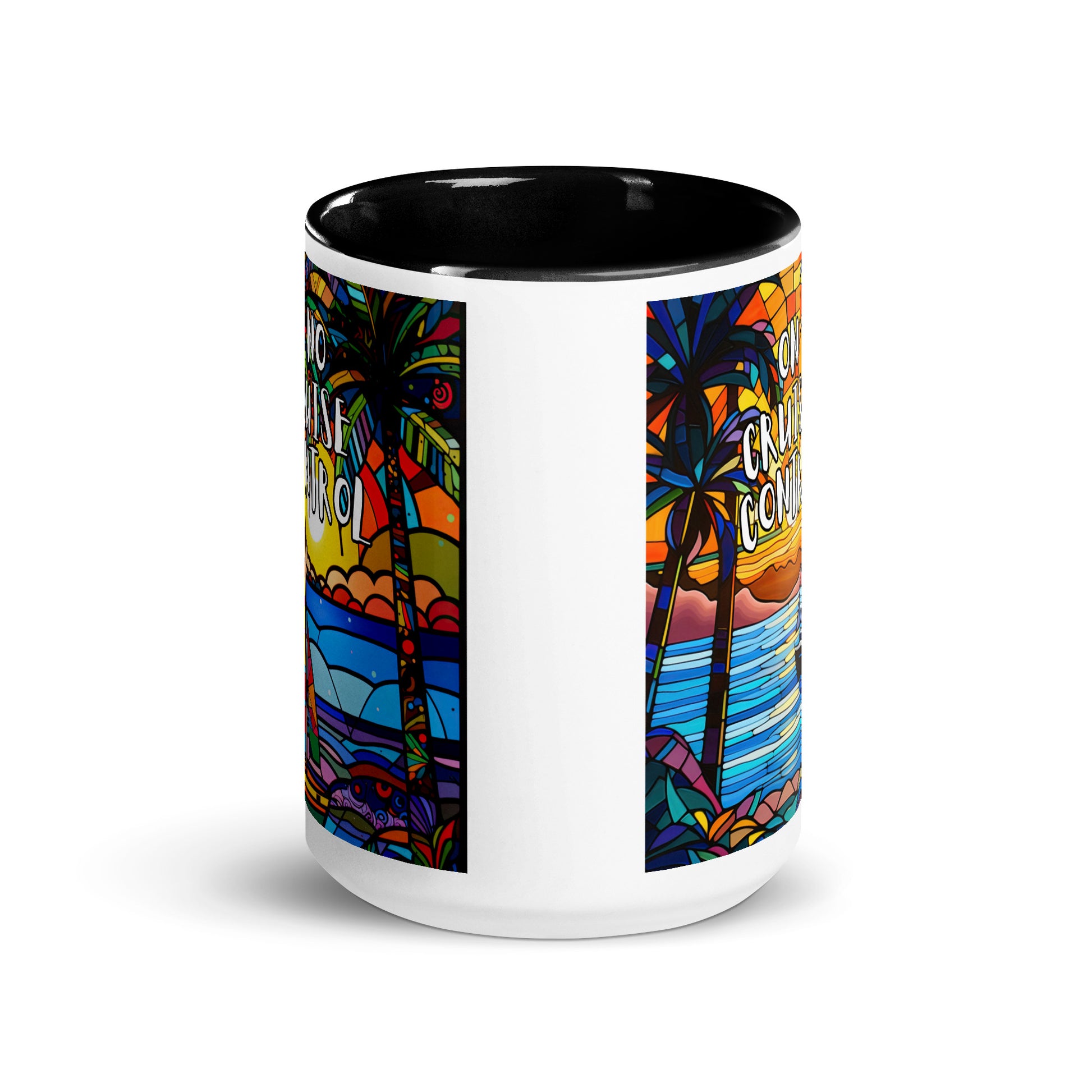 On/No Cruise Control Mug with Color Inside - Sunshine on the Seas