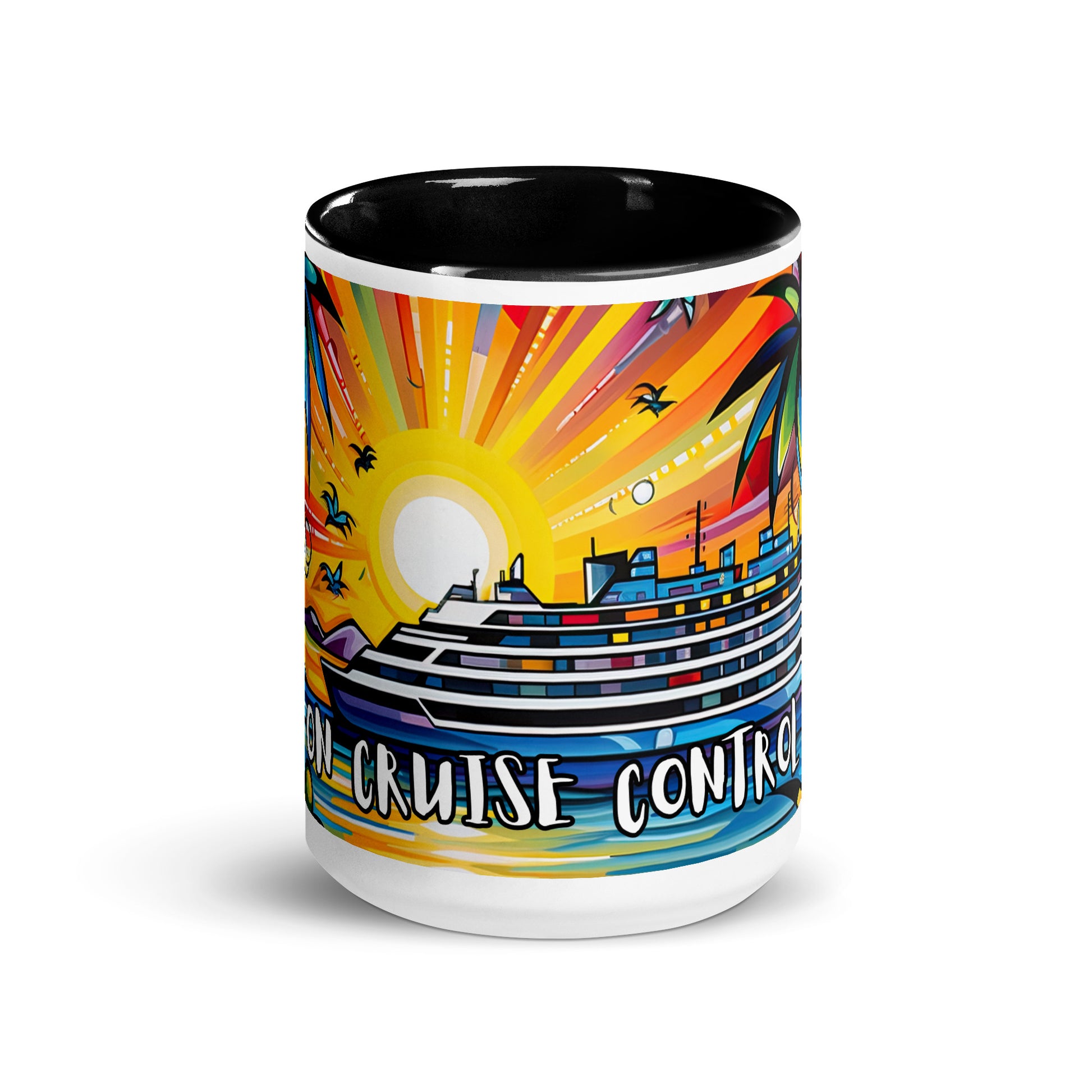 On Cruise Control Mug with Color Inside - Sunshine on the Seas