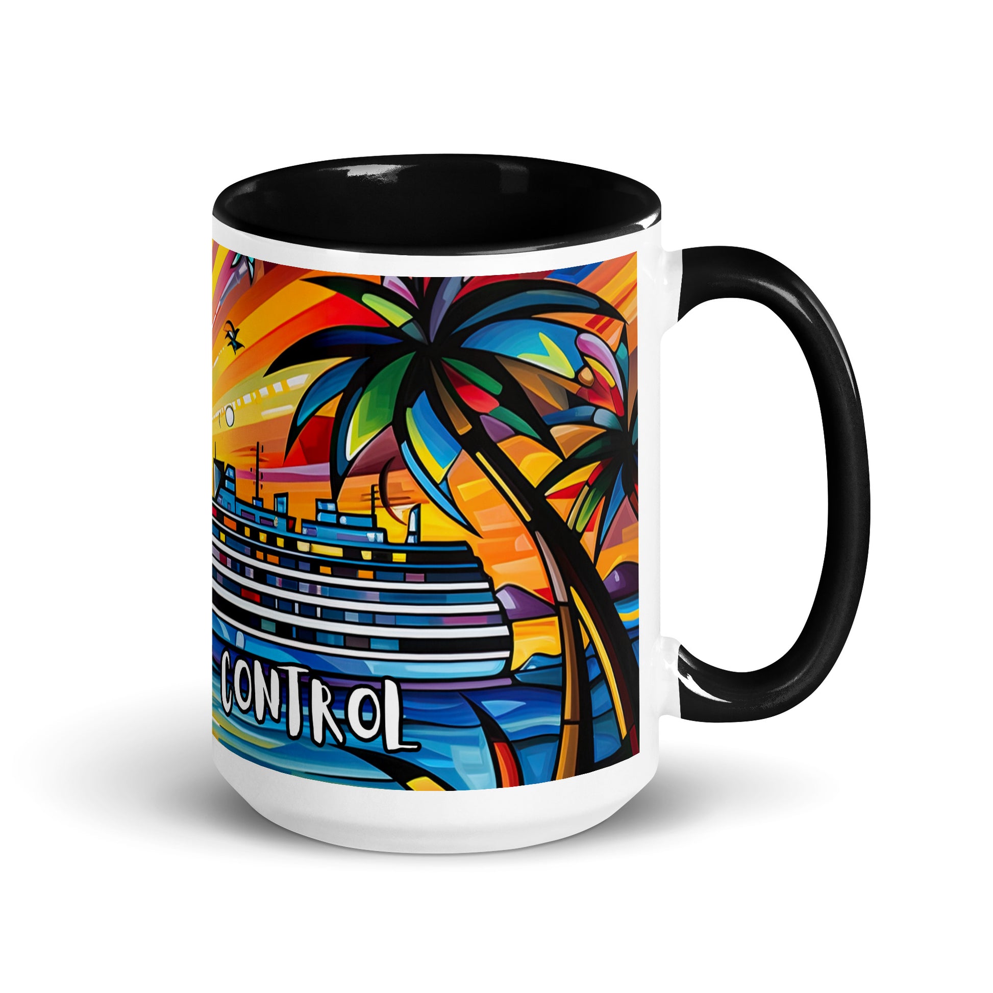 On Cruise Control Mug with Color Inside - Sunshine on the Seas