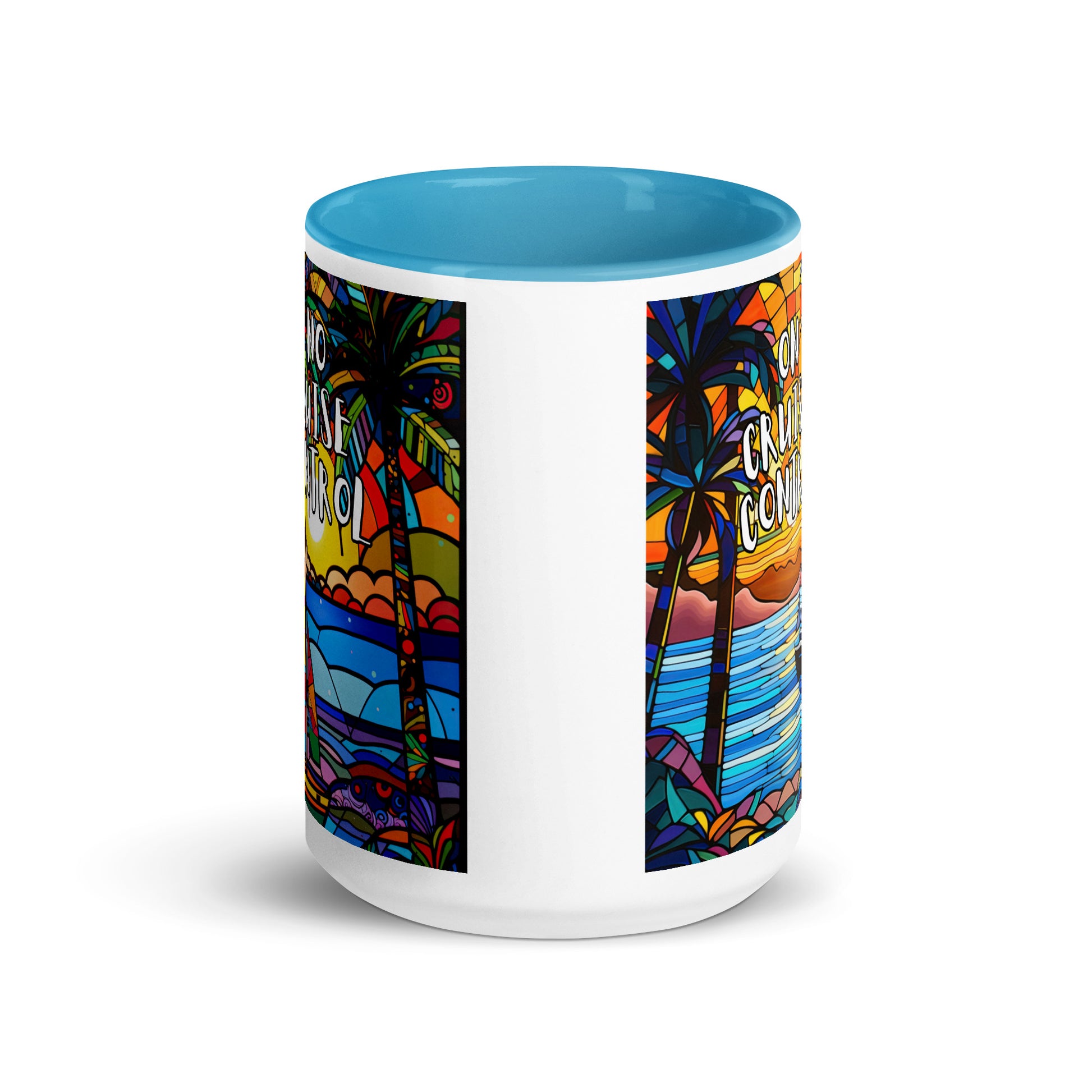 On/No Cruise Control Mug with Color Inside - Sunshine on the Seas