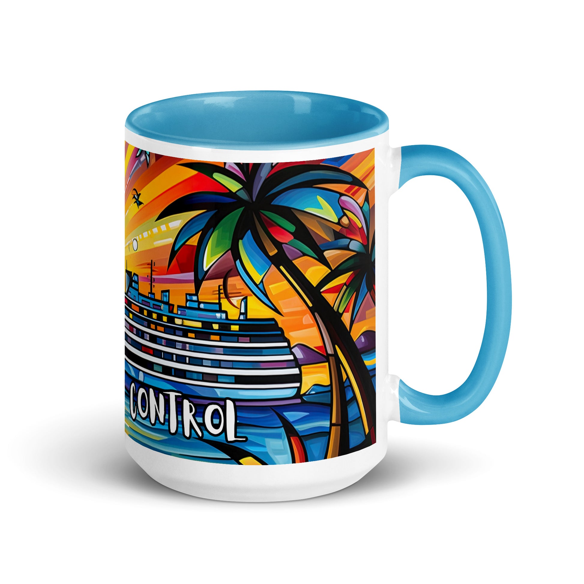 On Cruise Control Mug with Color Inside - Sunshine on the Seas