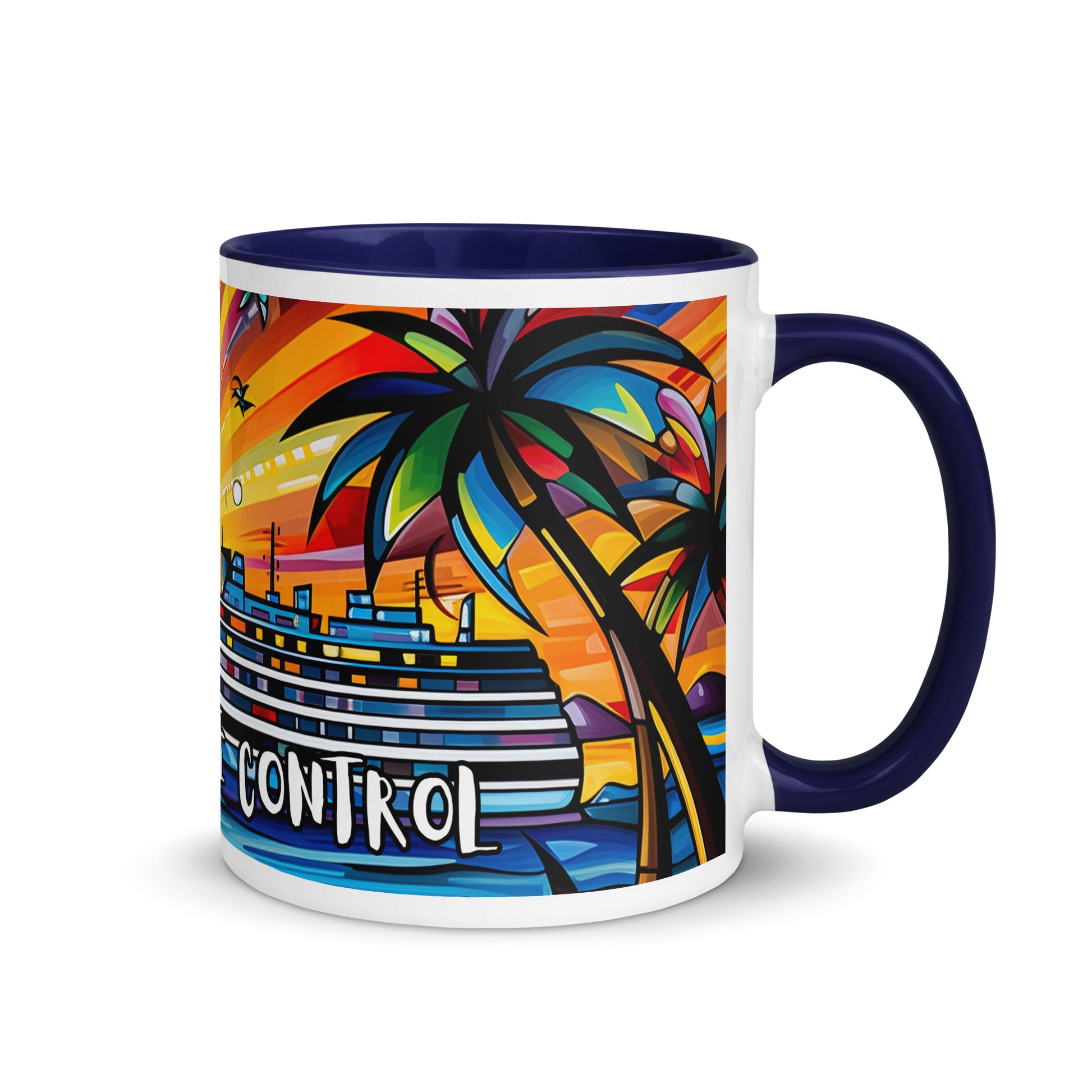 On Cruise Control Mug with Color Inside - Sunshine on the Seas