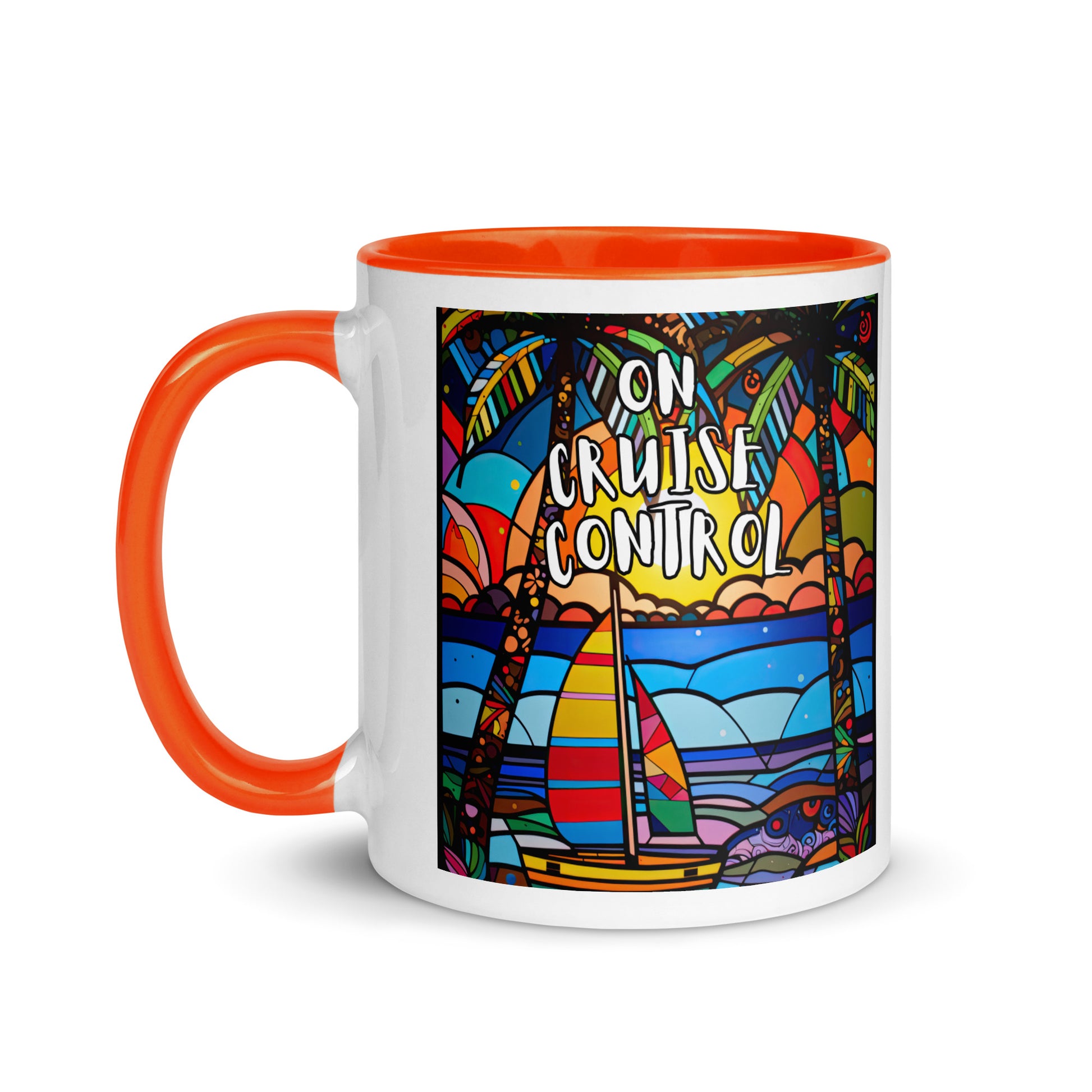 On/No Cruise Control Mug with Color Inside - Sunshine on the Seas