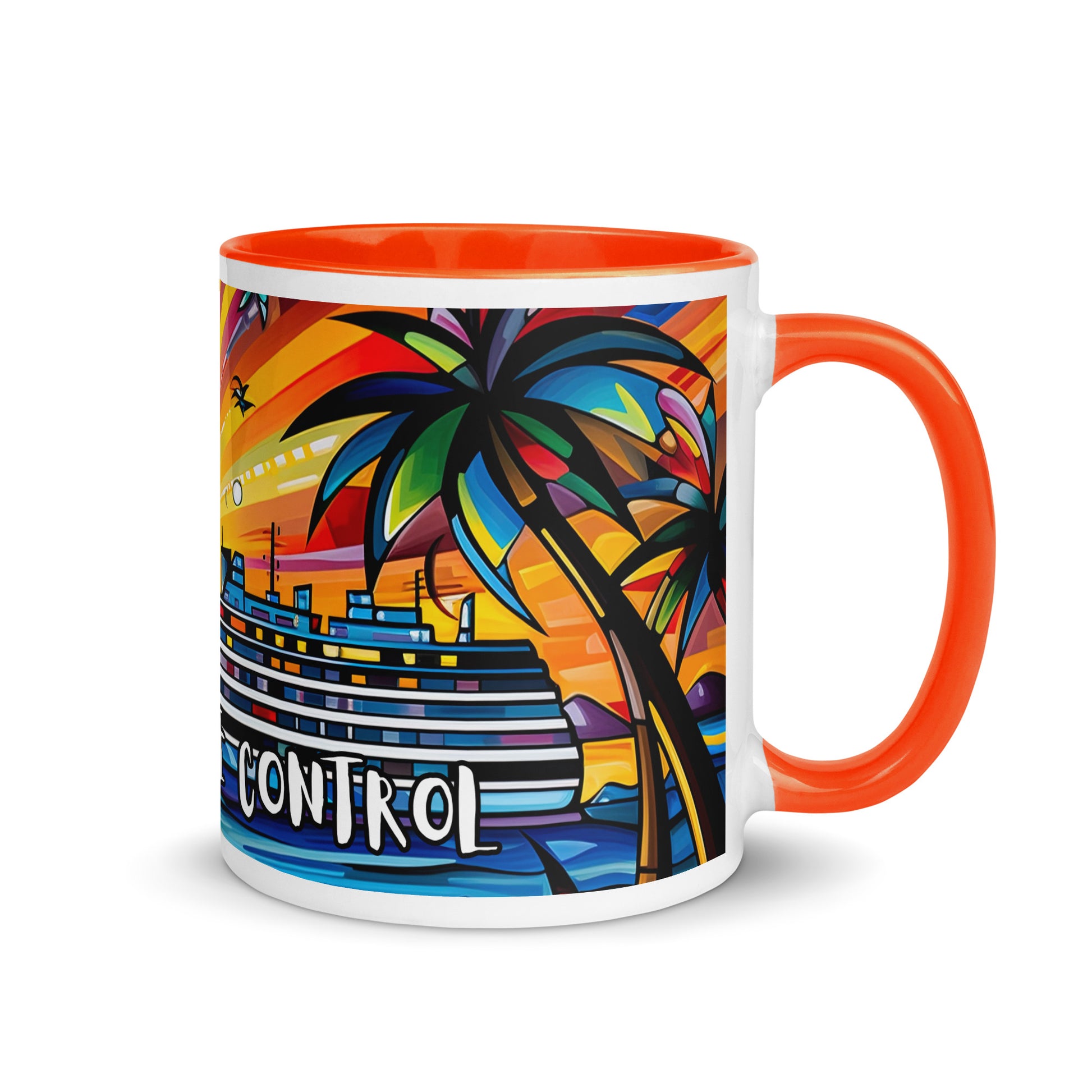 On Cruise Control Mug with Color Inside - Sunshine on the Seas