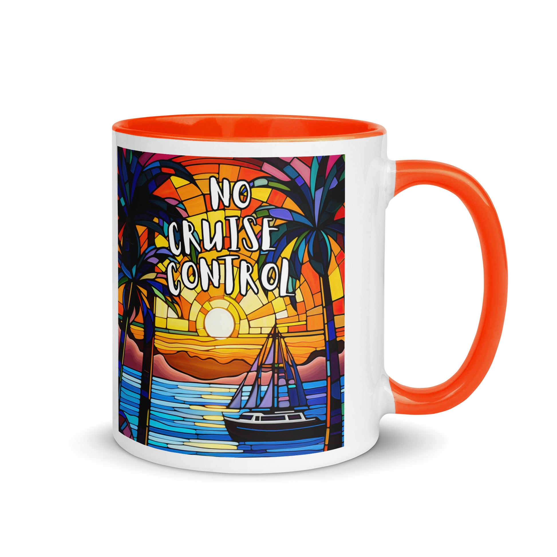 On/No Cruise Control Mug with Color Inside - Sunshine on the Seas