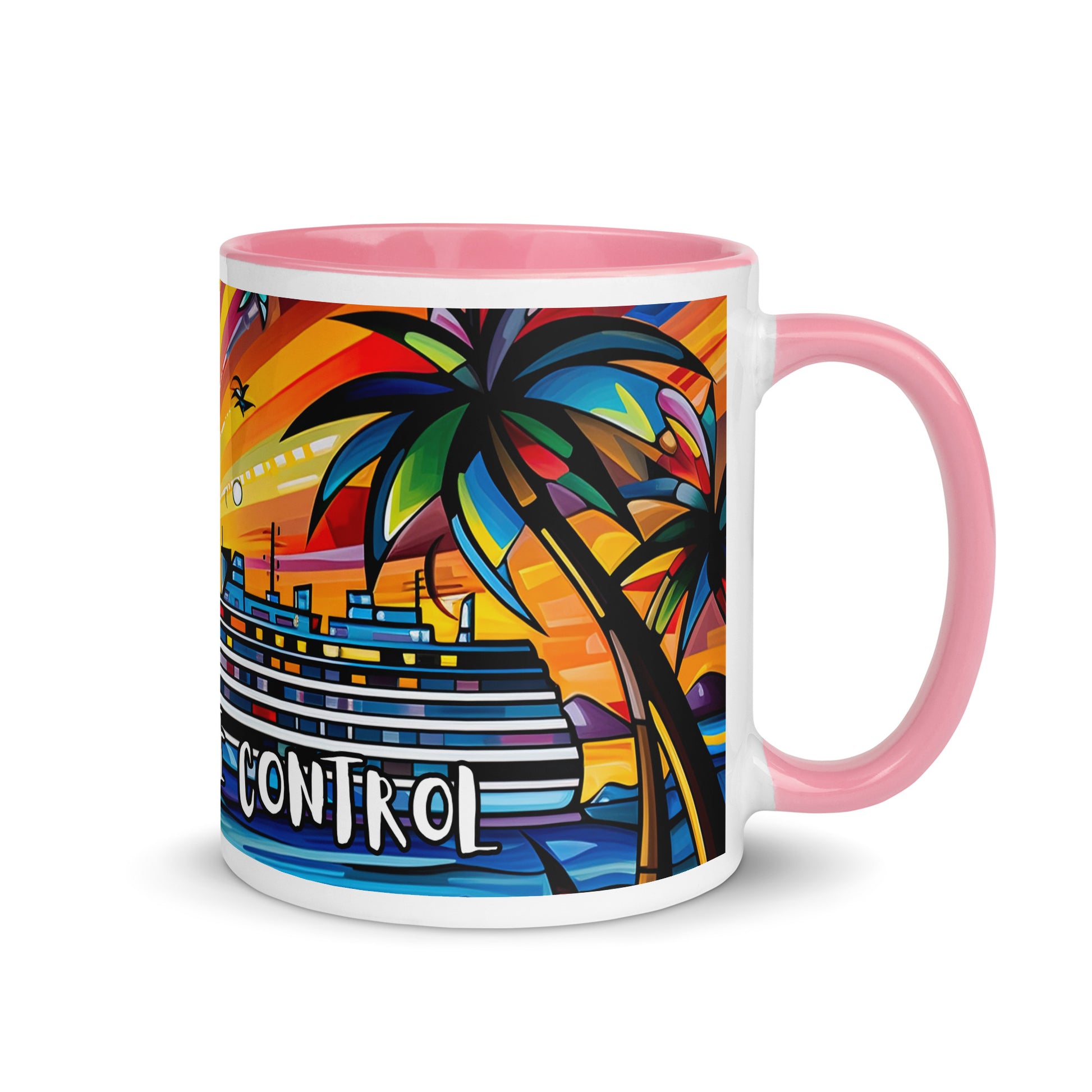 On Cruise Control Mug with Color Inside - Sunshine on the Seas