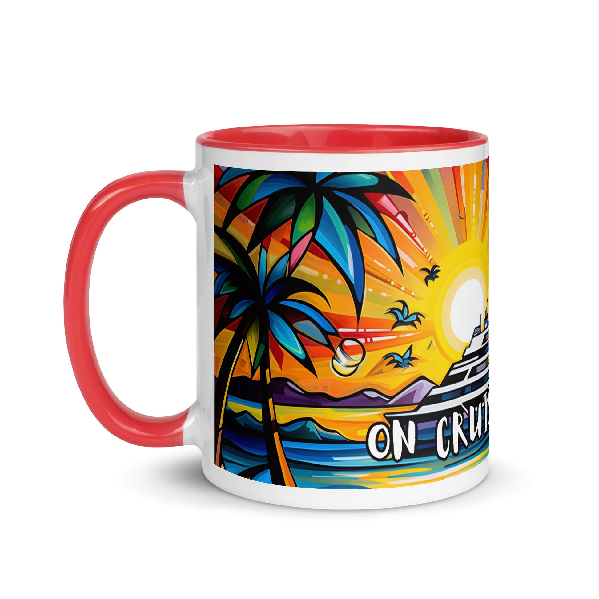 On Cruise Control Mug with Color Inside - Sunshine on the Seas