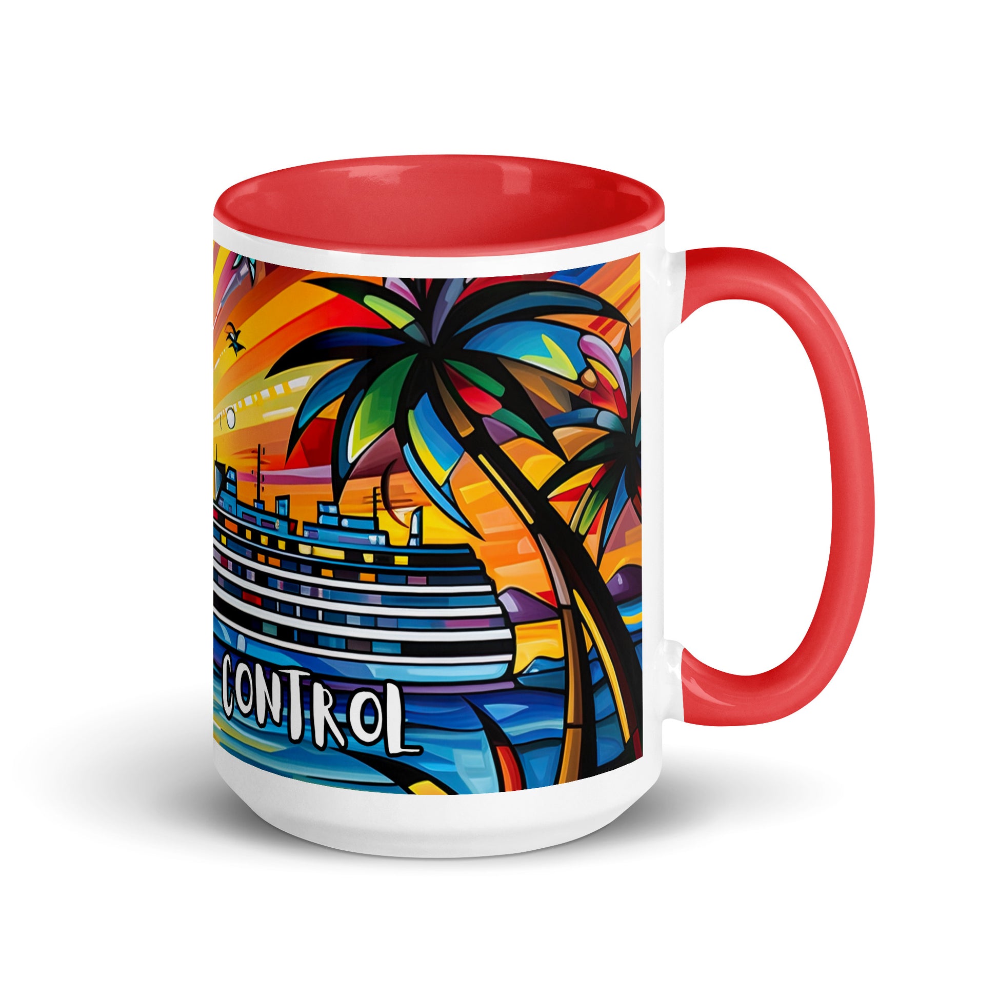 On Cruise Control Mug with Color Inside - Sunshine on the Seas