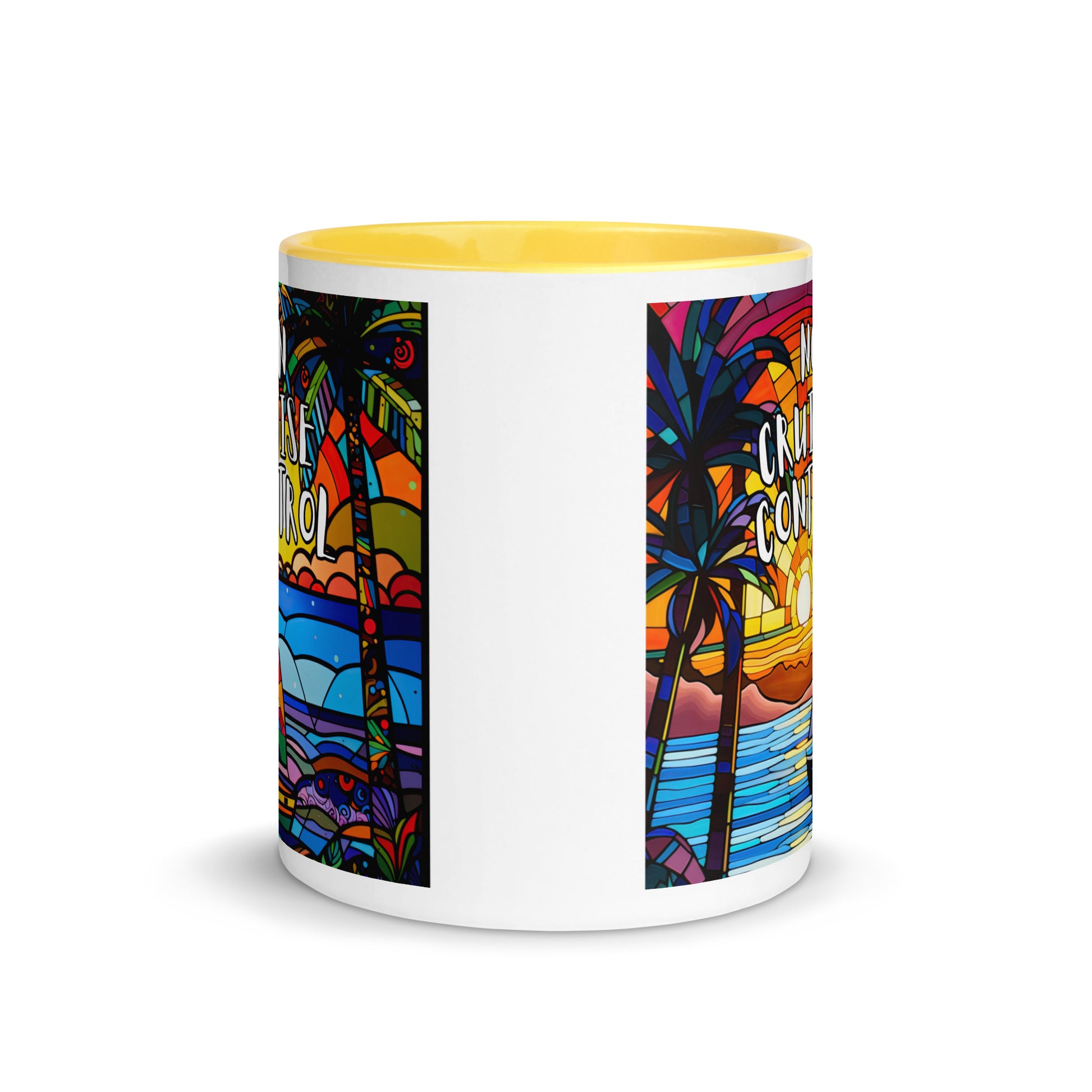 On/No Cruise Control Mug with Color Inside - Sunshine on the Seas