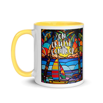 On/No Cruise Control Mug with Color Inside - Sunshine on the Seas